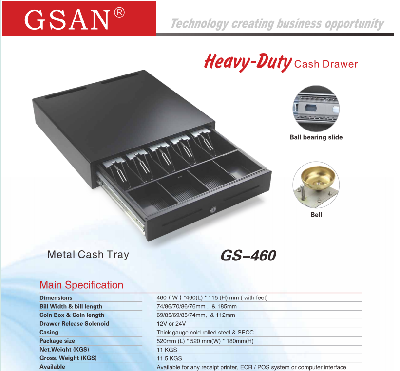 460 cash drawer