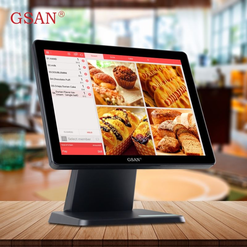 GS-T5 Electronic Cashier Payment Tablet POS System For Restaurant