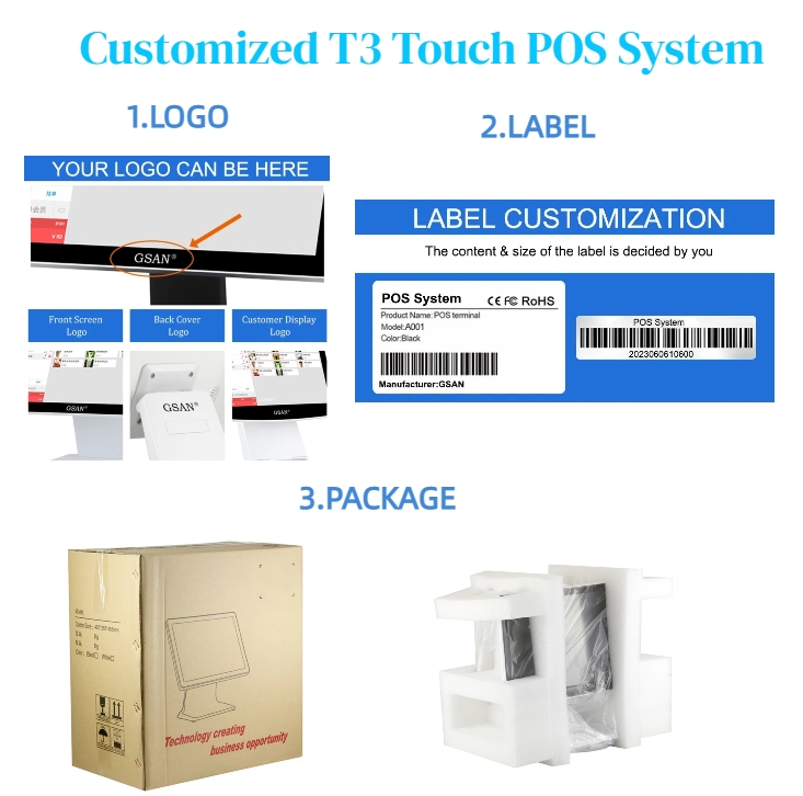Customized t3 pos system