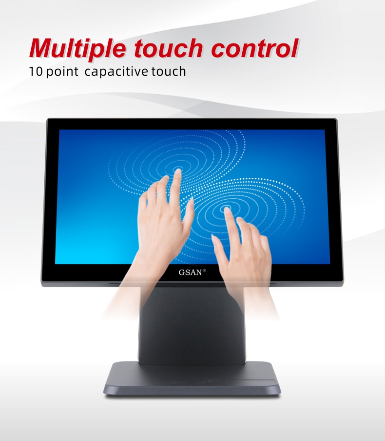 Multiple touch control of monitor