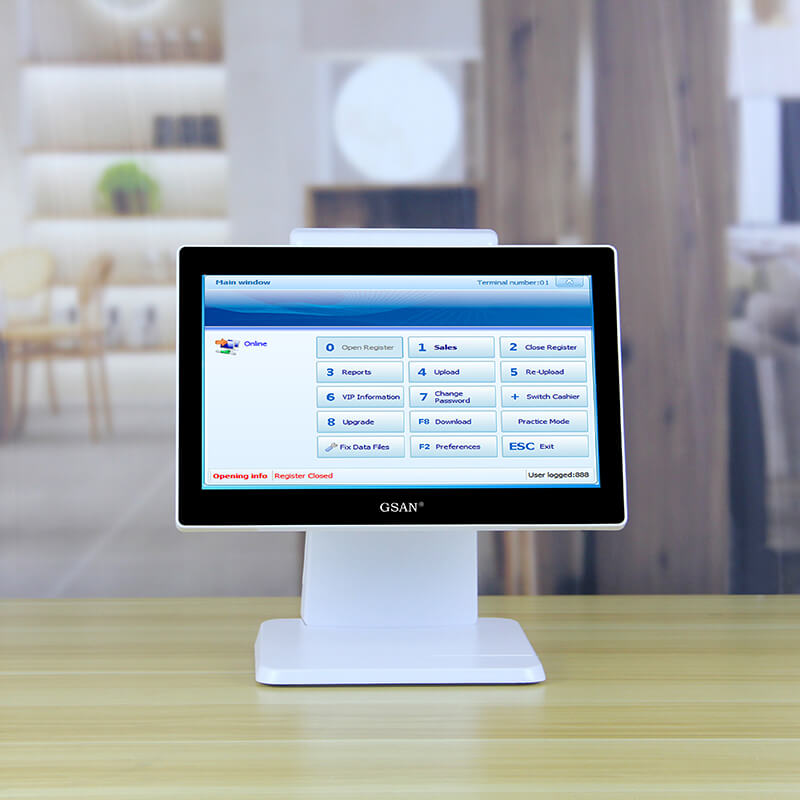 GS-X2 14 Inch Android System All in One Touch Screen POS Terminal For Supermarket