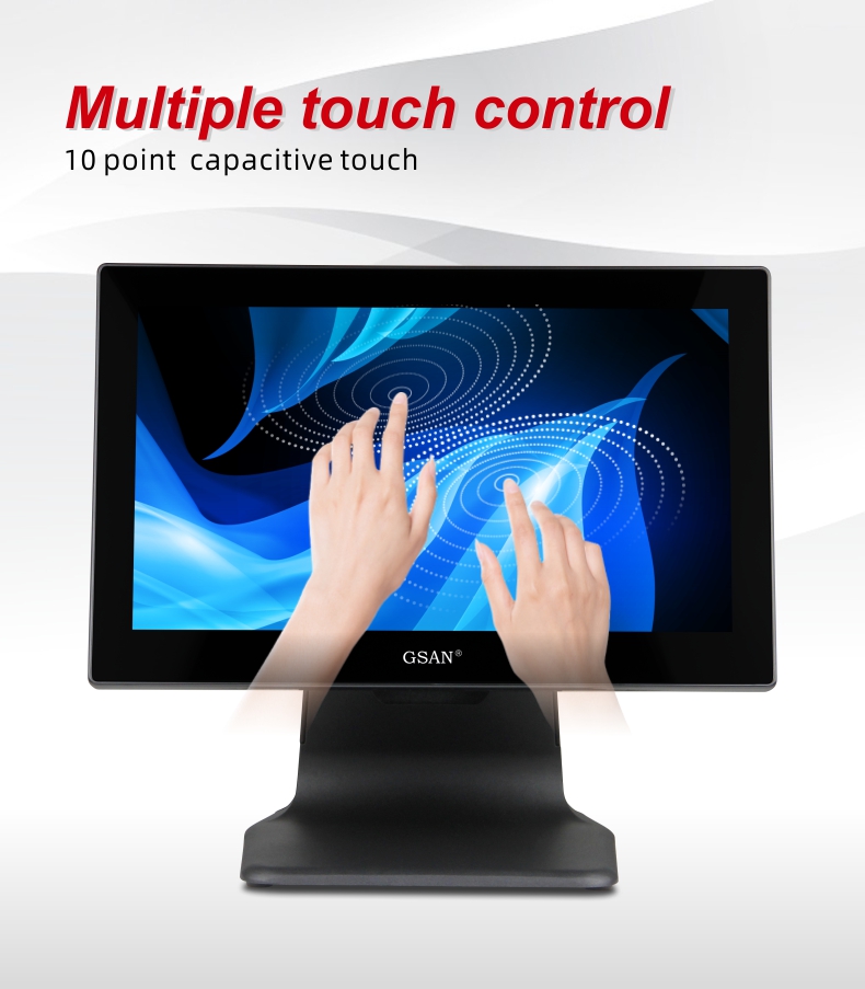 Multiple touch control of monitor