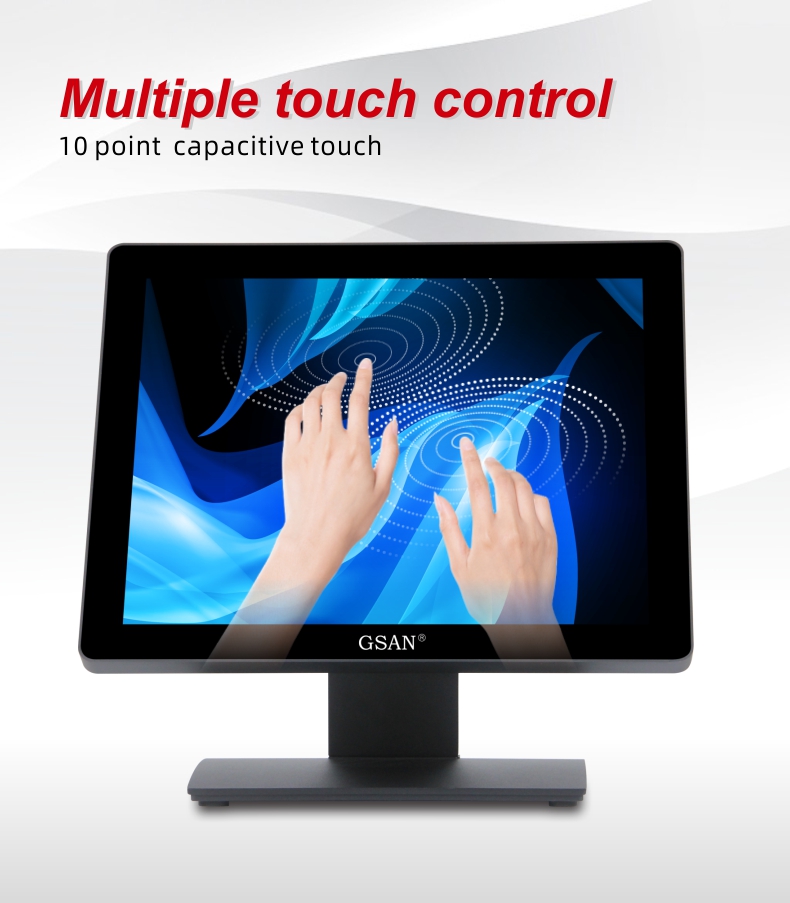 Multiple touch control of monitor