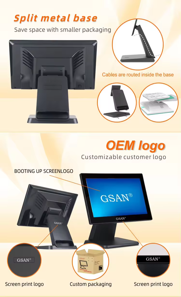 Metal Base of Touch Screen POS System