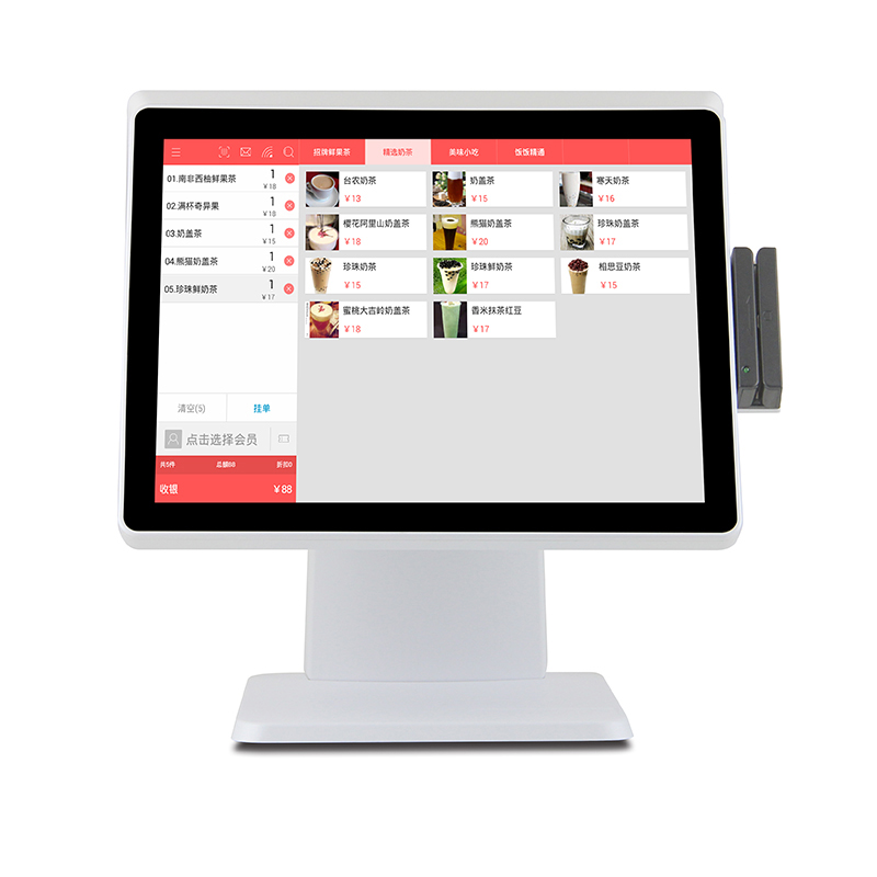 POS System Aluminum Cash Register Payment Equipment for Cashiers