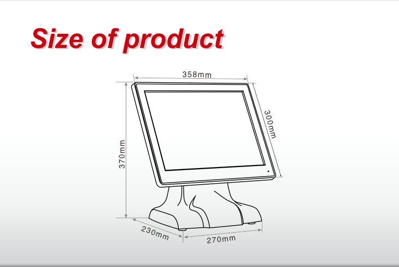 Size Of Touch Monitor