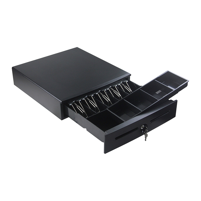 Mini Electronic Metal Money Box Pos System Device Cash Drawer