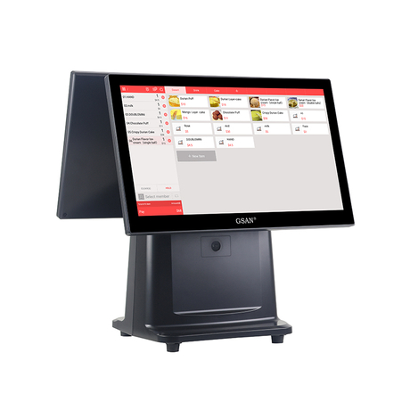Windows Terminal Dual Screen POS System For Restaurant
