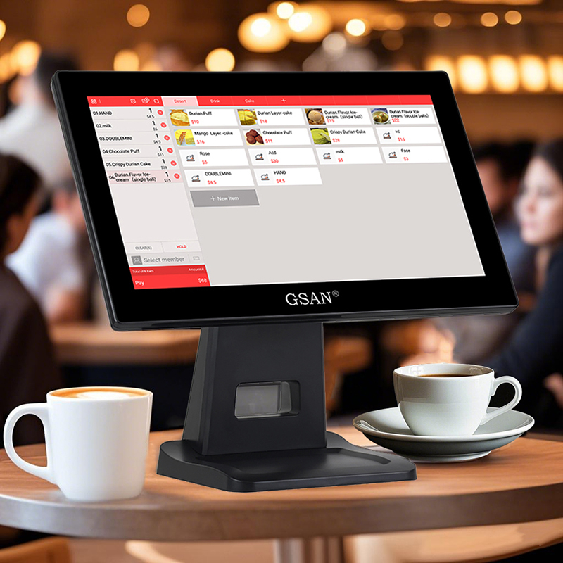 GS-A4 15.6'' Capacitive Touch Screen Restaurant POS System Terminal 