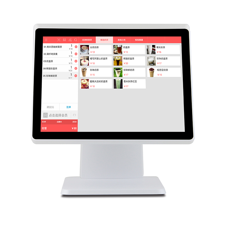 POS System Aluminum Cash Register Payment Equipment for Cashiers