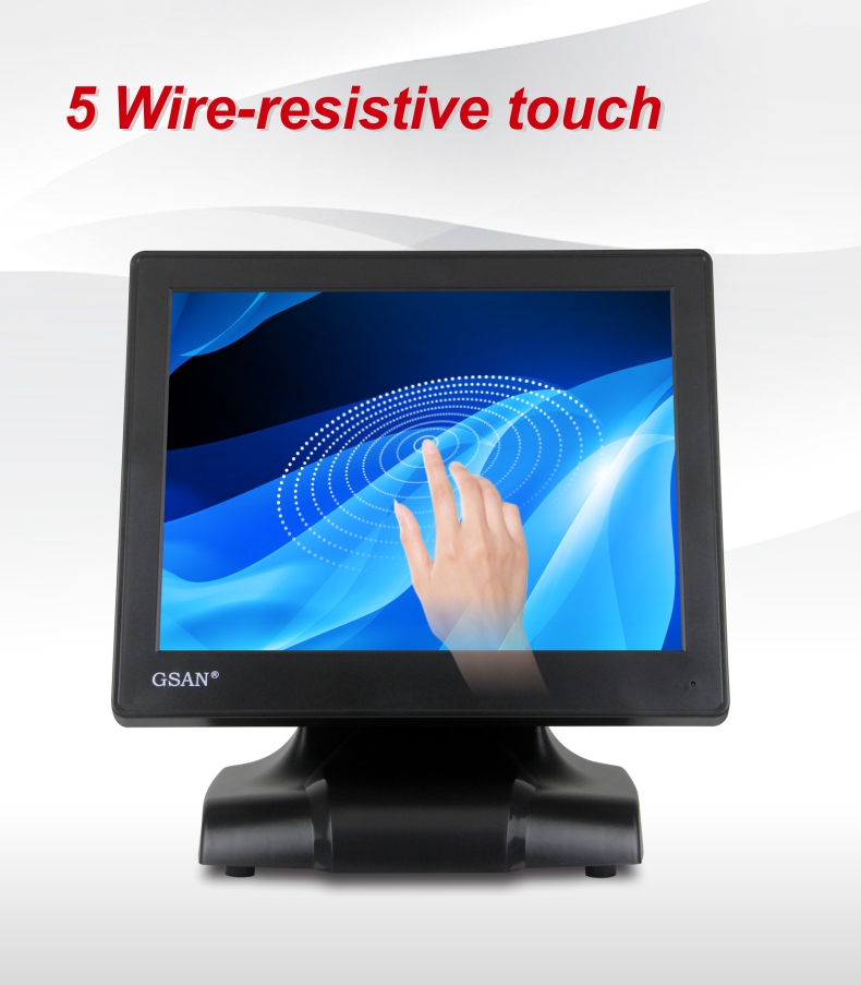 5 Wire-resistive Touch Monitor