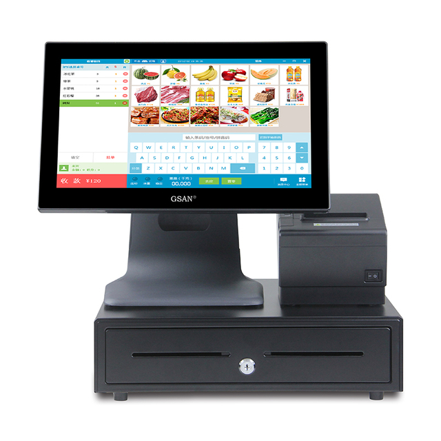 GS-A4 Complete Set Touch Screen POS Machine Point of Sale Terminal System for Sale