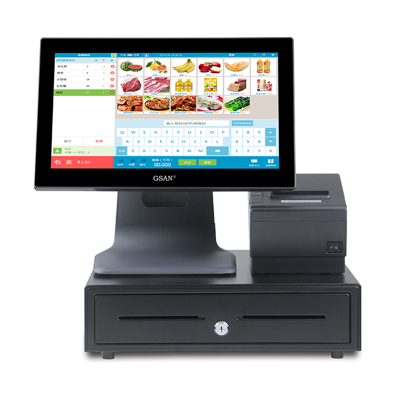 GS-A4 Complete Set Touch Screen POS Machine Point of Sale Terminal System for Sale