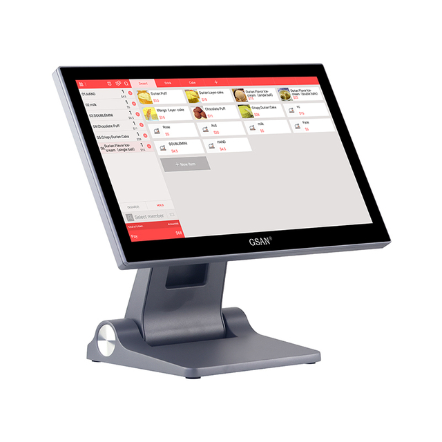 GS-T2 Customized 15.6 Inch Foldable Touch Screen POS system Terminal For Bar