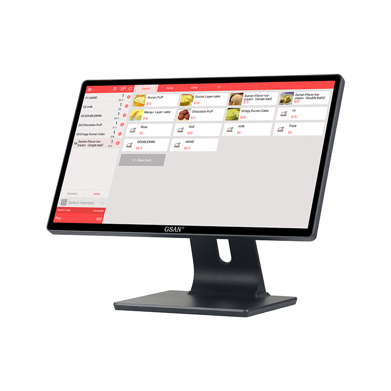 GS-A9 All in One Ultra-thin 18.5'' Touch Screen POS System For Supermarket